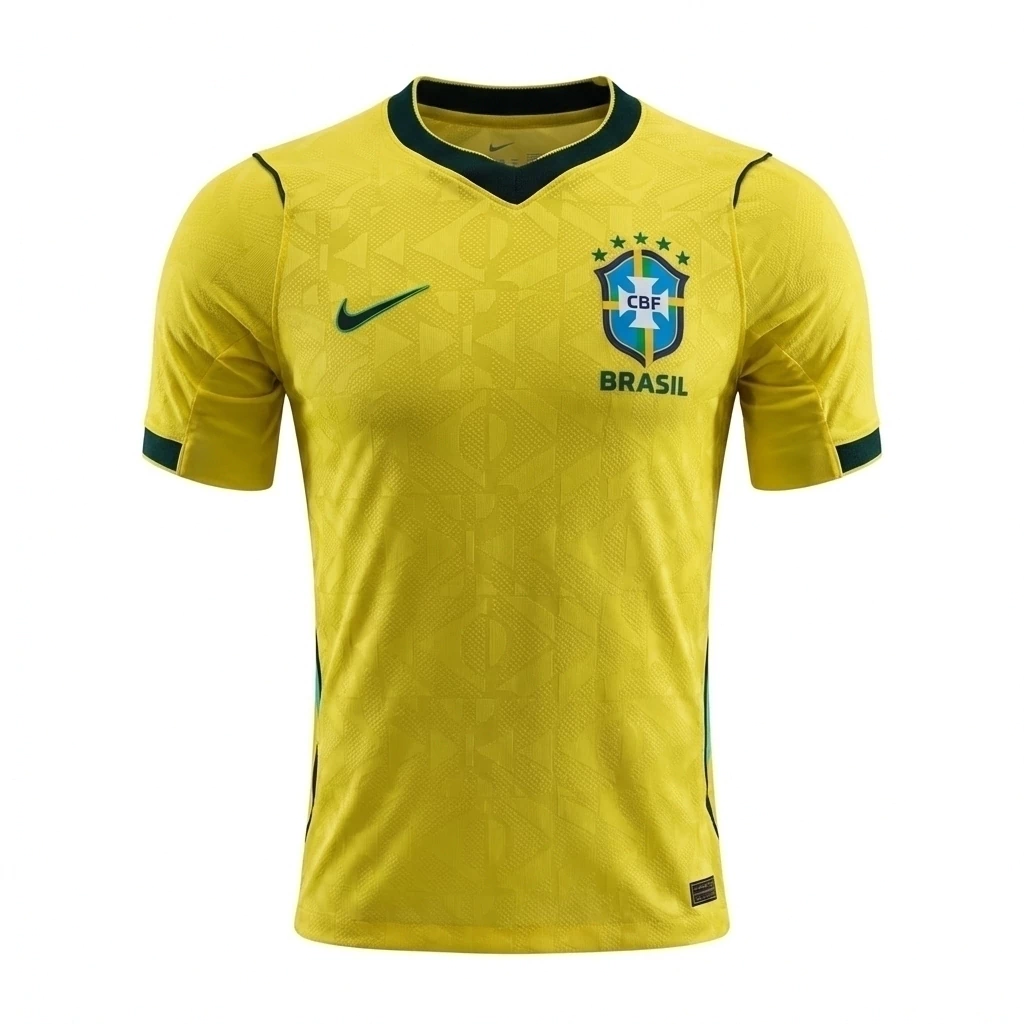 Camisa Seleção Brasileira Nike I Jogador 26/26 Amarela Masculina Copa do Mundo